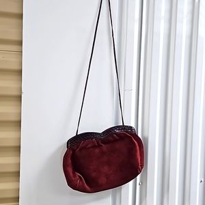 Venetto red evening purse